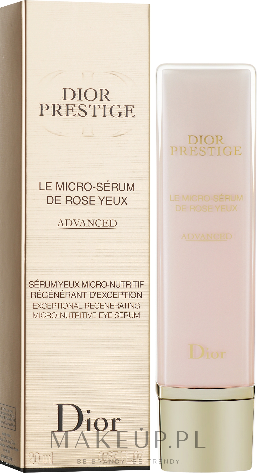 Różowe serum pod oczy - Dior Prestige Micro-Nutritive Rose Eye Serum Advanced — Zdjęcie 20 ml