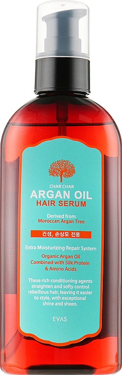 Serum do włosów z olejkiem arganowym - Char Char Argan Oil Hair Serum — Zdjęcie N1