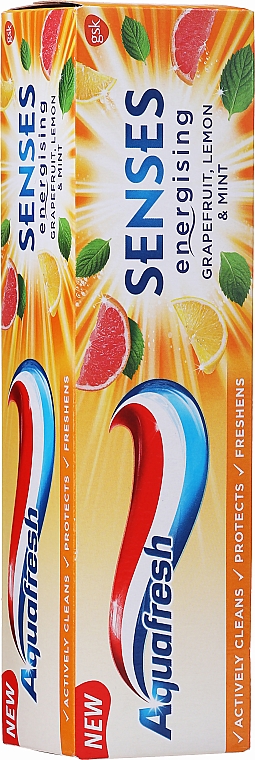 Pasta do zębów Grejpfrut, cytryna i mięta - Aquafresh Senses — Zdjęcie N2