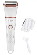 Bezprzewodowa golarka elektryczna dla kobiet, biała - Adler Lady Shaver Wet & Dry Shaving AD 2941 — Zdjęcie N1