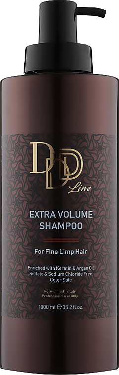 Szampon zwiększający objętość włosów cienkich - Clever Hair Cosmetics 3D Line Extra Volume Shampoo