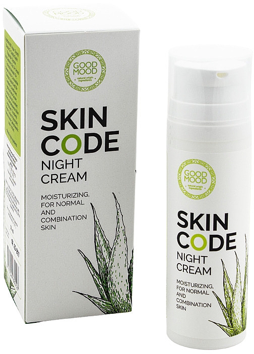 Nawilżający krem ​​na noc do skóry normalnej i mieszanej - Good Mood Skin Code Night Cream — Zdjęcie N1