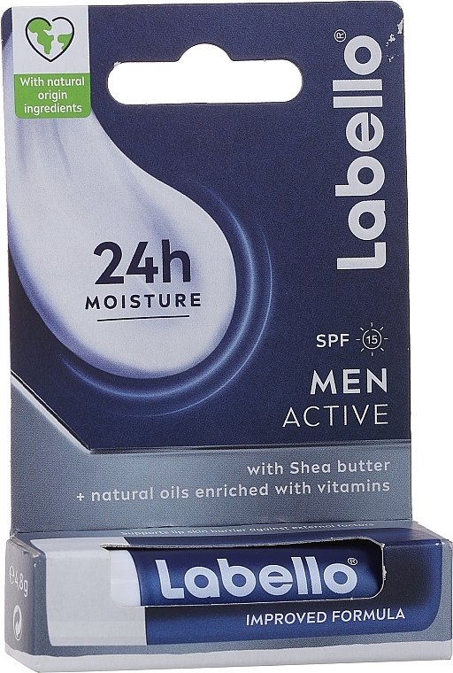 PRZECENA! Nawilżający balsam do ust dla mężczyzn - Labello Active For Men * — Zdjęcie N2