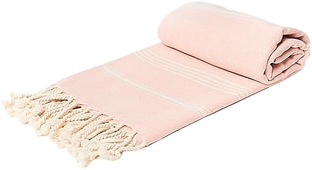 Ręcznik hammam, różowy - Yeye Soft Basic — Zdjęcie N1