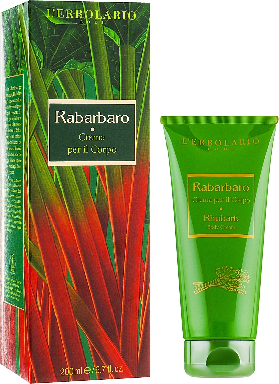 Rabarbarowy krem do ciała - L'Erbolario Rabarbaro Body Cream — Zdjęcie N2