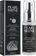 Kup Krem-booster hialuronowy do twarzy na noc Perłowa skóra 45-50+ - Bielita Pearl Shine