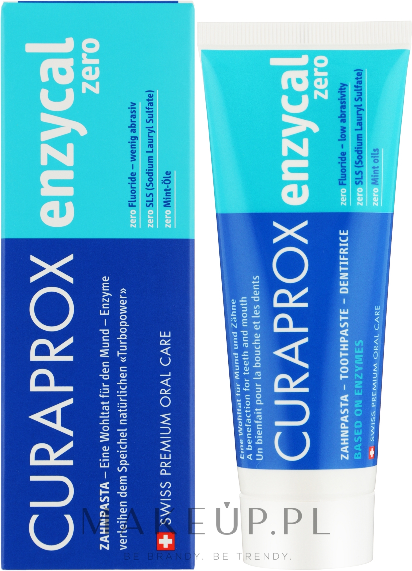 Pasta do zębów - Curaprox Enzycal Zero Toothpaste — Zdjęcie 75 ml