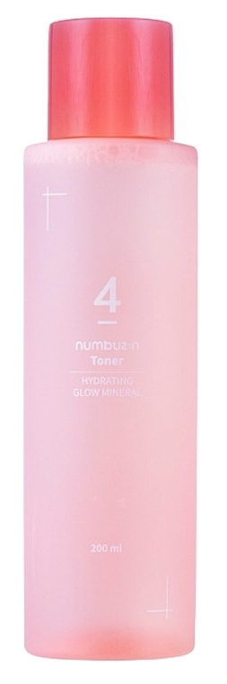 Nawilżający mineralny tonik do twarzy - Numbuzin No.4 Hydrating Glow Mineral Toner — Zdjęcie N1