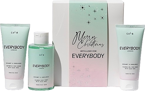 Zestaw - Everybody Calm Christmas Gift Box (toner/125ml + mask/50ml + peeling/50ml) — Zdjęcie N1