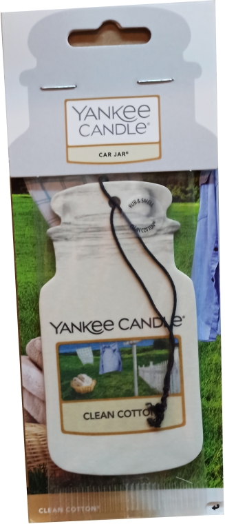 Zapach do samochodu - Yankee Candle Car Jar Clean Cotton — Zdjęcie N1