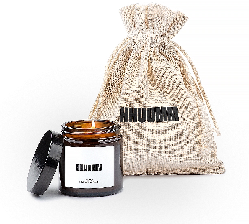 Naturalna świeca sojowa Paczula, bergamotka i piżmo - Hhuumm  — Zdjęcie N2