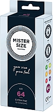 Prezerwatywy lateksowe, rozmiar 64, 10 szt. - Mister Size Extra Fine Condoms — Zdjęcie N2