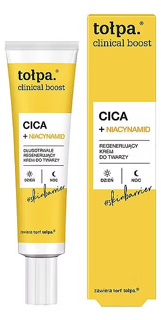 Regenerujący krem do twarzy - Tolpa Clinical Boost Cica+Niacynamid — Zdjęcie N1