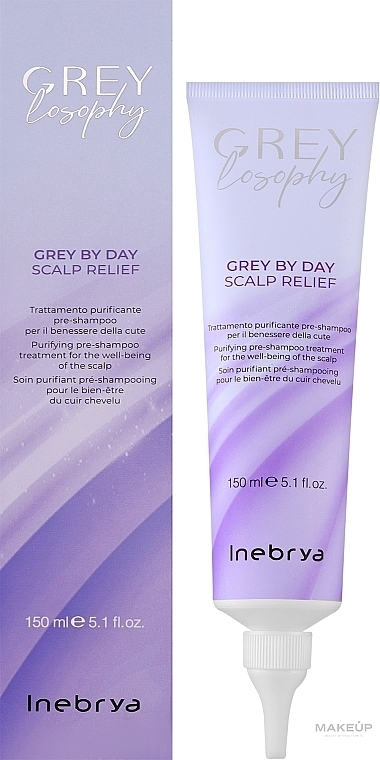 Peeling oczyszczający skórę głowy - Inebrya Grey By Day Scalp Relief — Zdjęcie N2