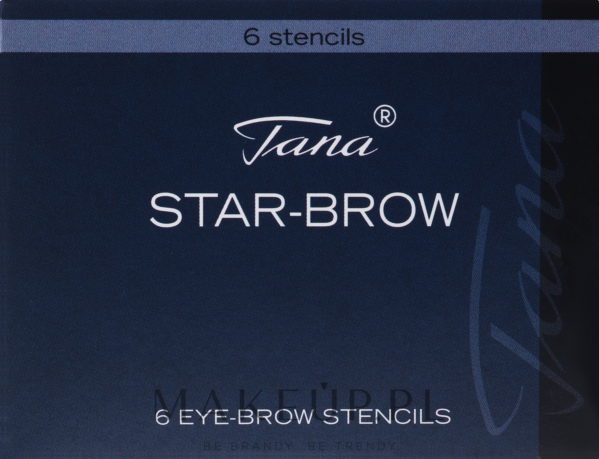 Szablony do stylizacji brwi - Tana Cosmetics Star Brow — Zdjęcie 6 szt.