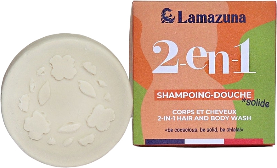 Szampon w kostce i żel pod prysznic 2w1 do wszystkich rodzajów włosów - Lamazuna 2In1 Hair & Body Wash — Zdjęcie N1