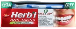 Kup Zestaw "Anti Ageing" - Dabur Herb`l (toothbrush + toothpaste 150 g)