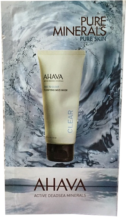 Oczyszczająca maska do twarzy - Ahava Time To Clear Purifying Mud Mask (próbka) — Zdjęcie N1