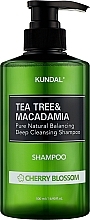 Szampon Cherry Blossom - Kundal Tea Tree & Macadamia Deep Cleansing Shampoo — Zdjęcie N1