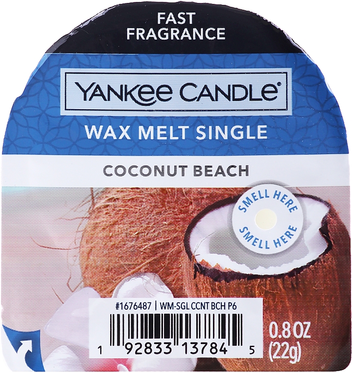 Wosk zapachowy - Yankee Candle Classic Wax Coconut Beach  — Zdjęcie N1