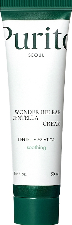 Kojący krem do twarzy z wąkrotką azjatycką - Purito Seoul Wonder Releaf Centella Cream — Zdjęcie N1