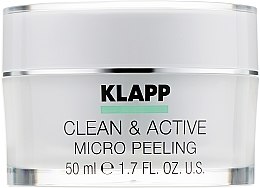 Kremowy mikropeeling do twarzy - Klapp Clean & Active Micro Peeling — Zdjęcie N2