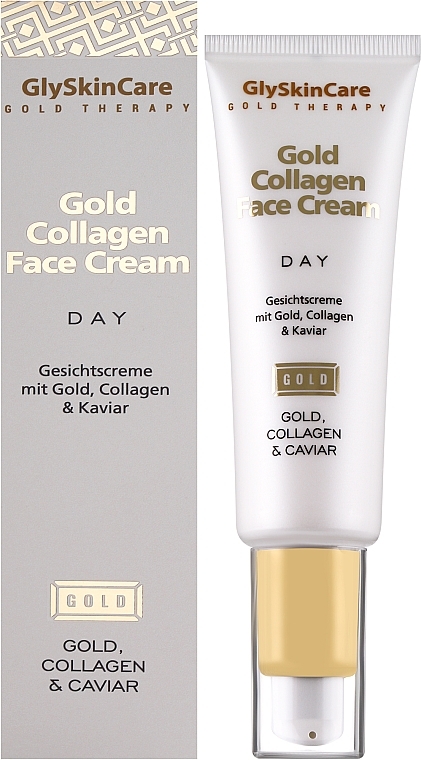 PRZECENA!  Kolagenowy krem do twarzy ze złotem na dzień - GlySkinCare Gold Collagen Day Face Cream * — Zdjęcie N2