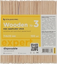 Kup Drewniana szpatułka do depilacji nr 3, 100szt - Staleks Pro Wooden Wax Applicator Stick №3