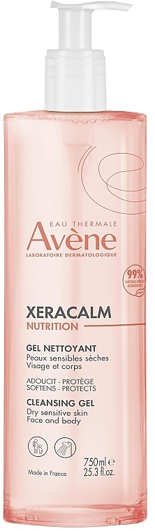 Żel oczyszczający - Avene Xeracalm Nutrition Cleansing Gel — Zdjęcie N2