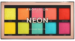 Kup Paleta cieni do powiek - Profusion Cosmetics Neon 10 Shades Eyeshadow Palette