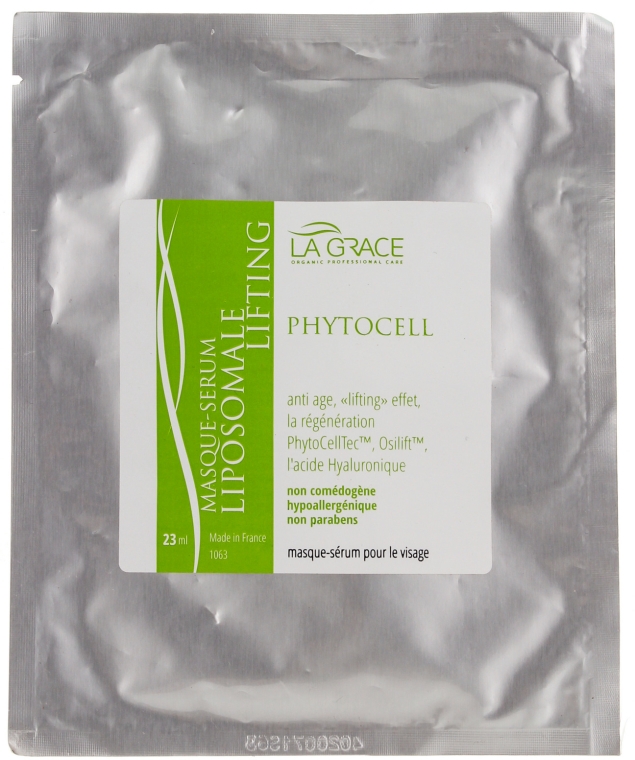 Maska-serum do twarzy na tkaninie - La Grace Masque-Serum Liposomale Lifting PhytoCellTec