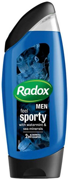 Żel pod prysznic i szampon do włosów dla mężczyzn - Radox Men Feel Sporty 2in1 Shower Gel — Zdjęcie N1