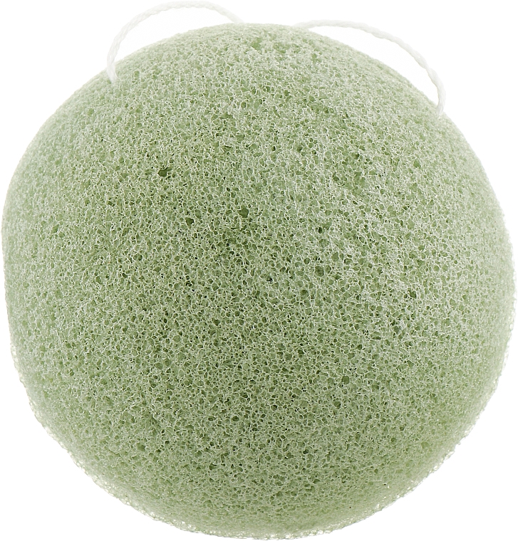 Gąbka konjac do mycia twarzy z zieloną herbatą - Cosmo Shop Konjac Sponge Craft Box — Zdjęcie N1