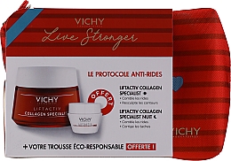 Kup Zestaw - Vichy LiftActiv Le Protocole Anti-Rides (d/cr/50ml + n/cr/15ml + bag/1pcs)