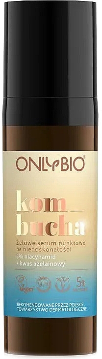 Serum punktowe do twarzy przeciw niedoskonałościom - Only Bio Kombucha Spot Serum — Zdjęcie N1