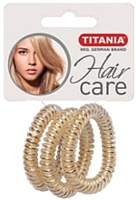 Kup Gumka do włosów Anti Ziep, złota, 3 szt., średnica 5 cm - Titania