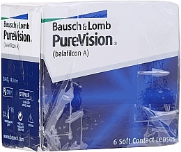 PRZECENA! Soczewki kontaktowe, promień krzywizny 8,6 mm, 6 szt. - Bausch & Lomb PureVision * — Zdjęcie N2