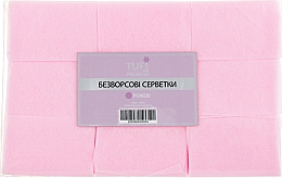 Bezpyłowe waciki, 4x6cm, 540 szt., różowe - Tufi Profi Premium — Zdjęcie N1