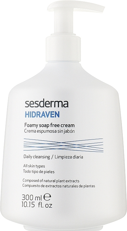 Głęboko oczyszczająca kremowa pianka do twarzy i ciała - SesDerma Laboratories Hidraven Foamy Soap Free Cream