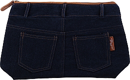 Kosmetyczka Real Jeans. Denim, 94583, granatowa - Top Choice — Zdjęcie N1