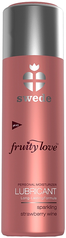 Lubrykant Musujące wino truskawkowe - Swede Fruity Love Lubricant Sparkling Strawberry Wine — Zdjęcie N1