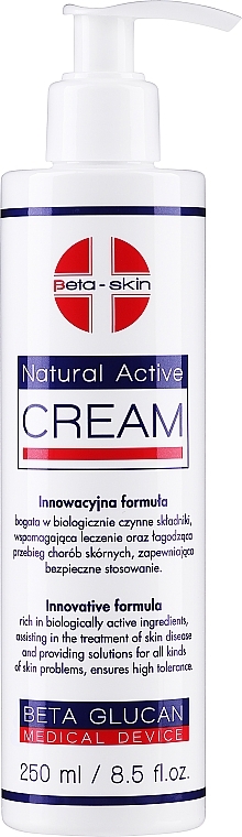 Aktywny krem łagodzący przebieg chorób skórnych - Beta-Skin Natural Active Cream