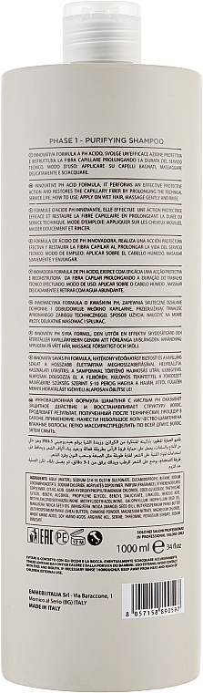 Szampon do włosów farbowanych bez siarczanów - Emmebi Italia Zer035 Pro Hair Purifying Shampoo — Zdjęcie N4