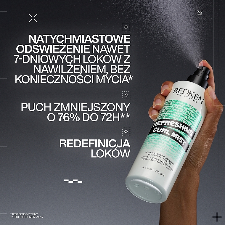 Odświeżający spray do włosów kręconych - Redken Refreshing Curl Mist — Zdjęcie N2