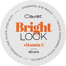 Rozjaśniające płatki pod oczy - Clavier Bright Look Vitamin C Hydrogel Eye Patch — Zdjęcie N1