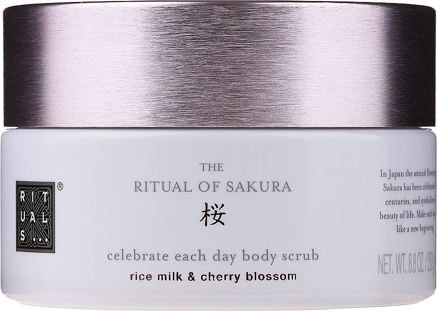 Peeling do ciała - Rituals The Ritual of Sakura Body Scrub Rice Milk & Cheery Blossom