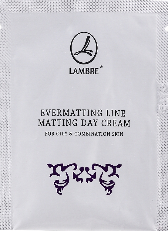 Matujący krem do twarzy na dzień - Lambre Evermatting Line Matting Day Cream (próbka) — Zdjęcie N1