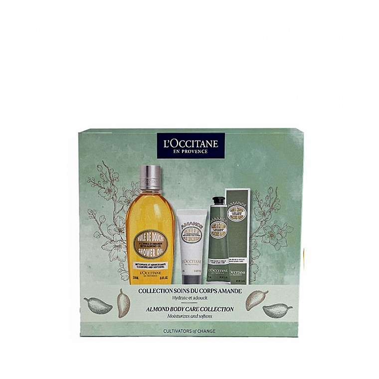 Zestaw - L'Occitane Almond (sh/oil/250ml + h/cr/75ml + b/milk/20ml) — Zdjęcie N1