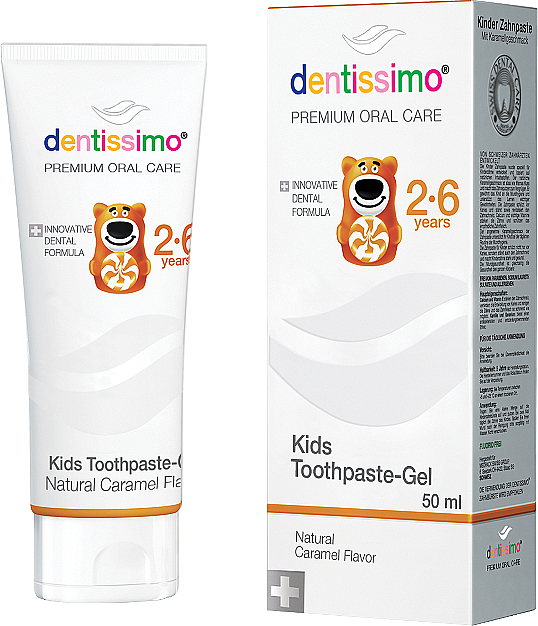 Pasta do zębów dla dzieci - Dentissimo Kids Toothpaste Caramel