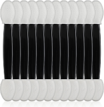 Kup Aplikatory dwustronne do cieni SA-06, 6,5 cm, czarno-białe - Silver Style